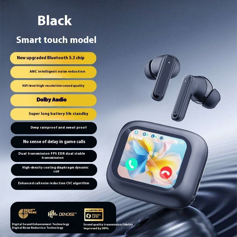 Touch Noise Reduction Color Screen Wireless Bluetooth Headset