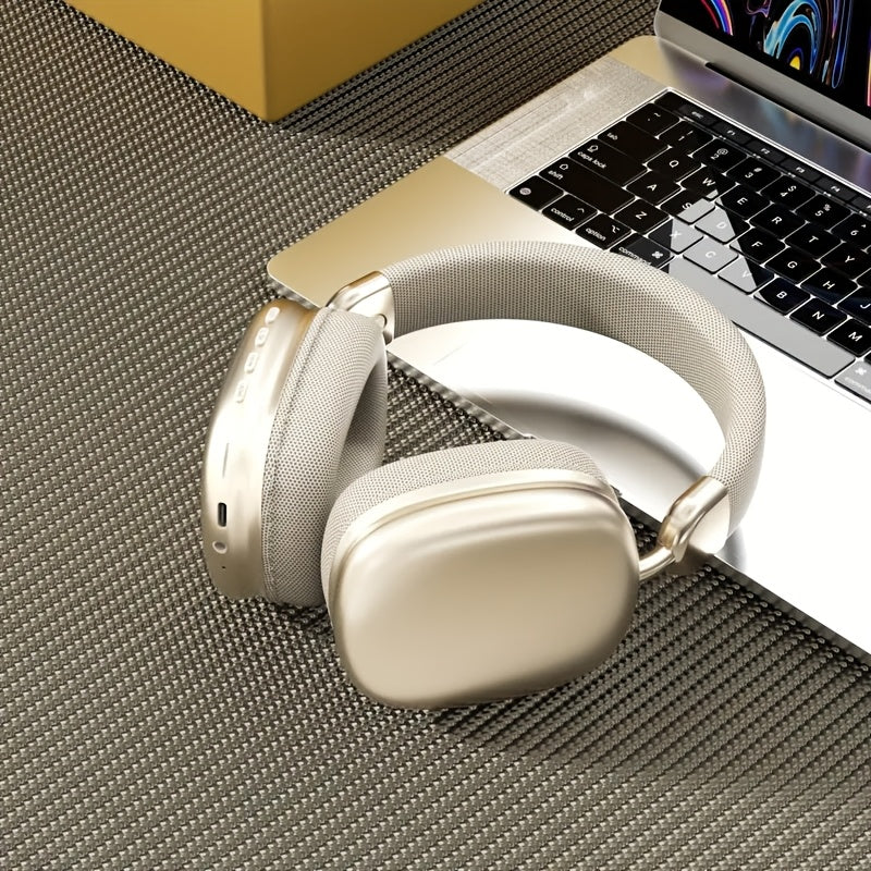 Lightweight HIFI Stereo Wireless Headsets with Microphones for Office Gaming and Home Use Immersive Audio Experience